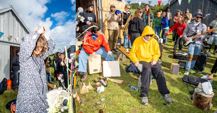 image of vi er? musicians during their concert at HEIM festival 2026